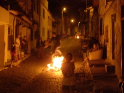 Some villagers still light bonfires, dance and jump over the flames in celebration of Spring.